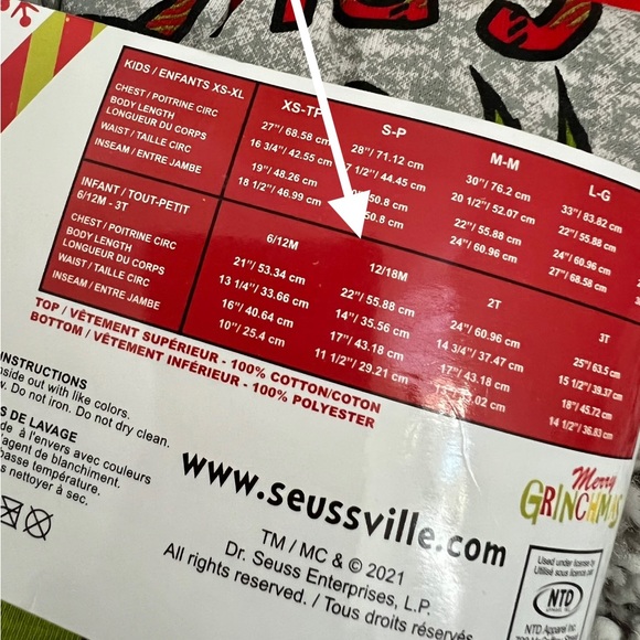 Baby 2-piece Christmas Pajamas Set GRINCH PJ 12-18M Fleece Pants Long Sleeve Top - Picture 5 of 6